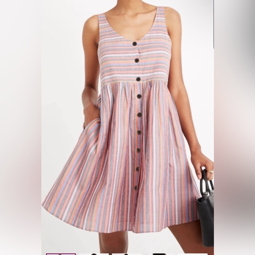 MADEWELL SUNDRESS Sleeveless Button front NWT sz XL - Picture 5 of 7